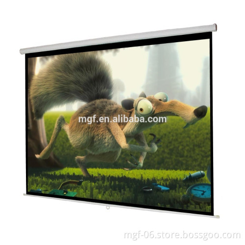 1:1/4:3/16:9 Manual Wall Mount Projector Screen/Manual Projector Screen/Best Price Matte White Manual Projection Screen